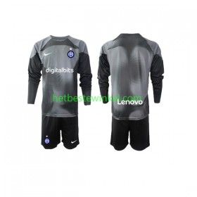 Inter Milan Voetbalshirts Doelman Kind Thuis 2022-23 - LS(+ Korte broeken)